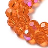Electroplate Transparent Glass Beads Strands EGLA-A035-T10mm-L05-3