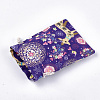 Polycotton(Polyester Cotton) Packing Pouches Drawstring Bags X-ABAG-T007-02G-3
