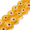 Handmade Millefiori Lampwork Beads Strands LAMP-G164-04D-1