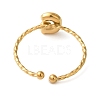 304 Stainless Steel Open Cuff Rings RJEW-K261-02G-G-3