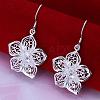 Romantic Silver Plated Brass Bridal Party Jewelry Sets SJEW-BB11306-01-2