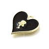 Alloy Black Enamel Gothic Style Pendants PALLOY-R157-06G-08B-2