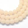 Baking Paint Imitation Jade Glass Round Bead Strands DGLA-Q021-10mm-41-1