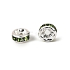 Brass Grade A Rhinestone Spacer Beads RSB034NF-10-3