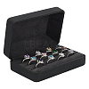 Rectangle PU Leather Rings Storage Boxes with Velvet Inside AJEW-WH0166-14-1