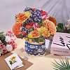 DIY Paper Flower Bouquet Greeting Card Sets AJEW-WH0455-197A-5