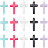 SUNNYCLUE 30Pcs 5 Colors Opaque Acrylic Pendants OACR-SC0001-35-1