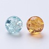 Baking Paint Crackle Glass Beads DGLA-X0006-8mm-13-3