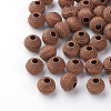 Imitation Wood Acrylic European Beads X-SACR-Q186-13-1