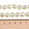 Transparent Electroplate Glass Beads Strands EGLA-N002-34C-B03-3