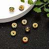 Brass Rhinestone Spacer Beads RB-A014-Z6mm-G-2