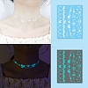 Luminous Removable Temporary Water Proof Tattoos Paper Stickers PW-WG69616-02-1