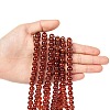 Spray Painted Crackle Glass Beads Strands CCG-Q001-8mm-16-4