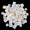 90Pcs 3 Styles Freshwater Shell Buttons BUTT-TA0001-41-4