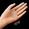 Rack Plated Brass Screw Clip-on Earring Findings KK-YW0001-10S-4