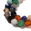 Natural Carnelian/Lapis Lazuli/Labradorite/Amazonite/Apatite Beads Strands G-K382-A01-01-4