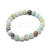 Natural Amazonite Bead Stretch Bracelets BJEW-K212-C-007-2