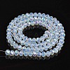 Electroplate Glass Beads Strands EGLA-A034-J8mm-L07-2