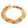 Natural Yellow Hematoid Quartz/Golden Healer Quartz Beads Strands GG-CBA5B6F-F01-01-5