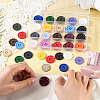80Pcs 20 Colors 4-Hole Resin Buttons BUTT-TA0001-29A-5