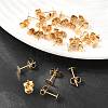Ion Plating(IP) 304 Stainless Steel Stud Earring Findings STAS-H436-24G-5mm-5
