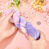 1 Skein 80% Wool 20% Acrylic Fiber Rainbow Segment Dyed Yarn OCOR-TA0003-02C-8
