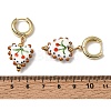 Brass Hoop Dangle Earrings KK-CBA8324-26G-03-5