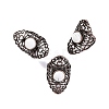 Natural Howlite Retro Finger Rings RJEW-B067-02R-24-1