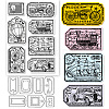 1 Sheet PVC Plastic Clear Stamps DIY-GL0004-73-1