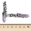 Natural Amethyst Faceted Double Termimal Pointed Big Pendants G-P547-03AS-04A-3