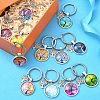 Alloy Glass Keychains KEYC-YW00008-01-5