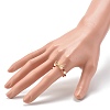 Imitate Austrian Crystal Bicone Glass Beaded Finger Rings RJEW-TA00003-03-4