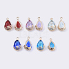 Transparent Glass Pendants GLAA-T007-05-M-1