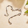 Rhodium Plated 925 Sterling Silver Satellite Chain Multi-strand Bracelets with Star Beaded JB708A-5