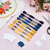 24 Skeins 3Bags 6-Ply Polyester Embroidery Floss OCOR-CY0003-42B-4