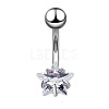 Clear Cubic Zirconia Belly Button Rings WG9960A-21-1