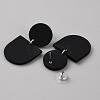 Acrylic Geometry Dangle Stud Earrings EJEW-WH0013-65A-2