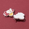 10Pcs 5 Styles Opaque Resin Pendants RESI-FS0001-29-3