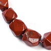 Natural Red Jasper Nuggets Beaded Necklaces for Women Men NJEW-K388-01L-2