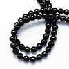 Round Natural Dyed & Heated Black Onyx Beads Strands LS-G-S119-8mm-2