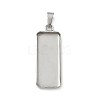 304 Stainless Steel Pendant Cabochon Settings X-STAS-Z118-02P-1