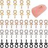 40Pcs 4 Colors Ion Plating(IP) 304 Stainless Steel Cup Pearl Peg Bails Pin Pendants STAS-UN0032-70-1