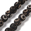 Tibetan Style dZi Beads G-K166-02-10mm-L3-01-1