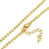 Rack Plating Brass Ball Chain Necklaces for Women NJEW-C059-28G-2