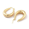 Brass Hoop Earrings EJEW-H301-02G-01-2