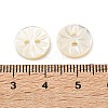 Carved Flower Natural Shell Buttons SH-CBA18B6-02B-02-3