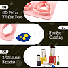  2Pcs 2 Style Trapezoid & Rectangle & Teardrop & Square ABS Plastic Plasticine Tools DIY-TA0005-58-13