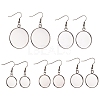 10Pcs 5 Size 304 Stainless Steel Earring Hooks STAS-YW0001-73-1