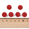 Polymer Clay Rhinestone Beads RB-C1438-12mm-A21-2