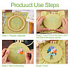 DIY Bouquet Pattern 3D Embroidery Starter Kits DIY-TA0006-26-14